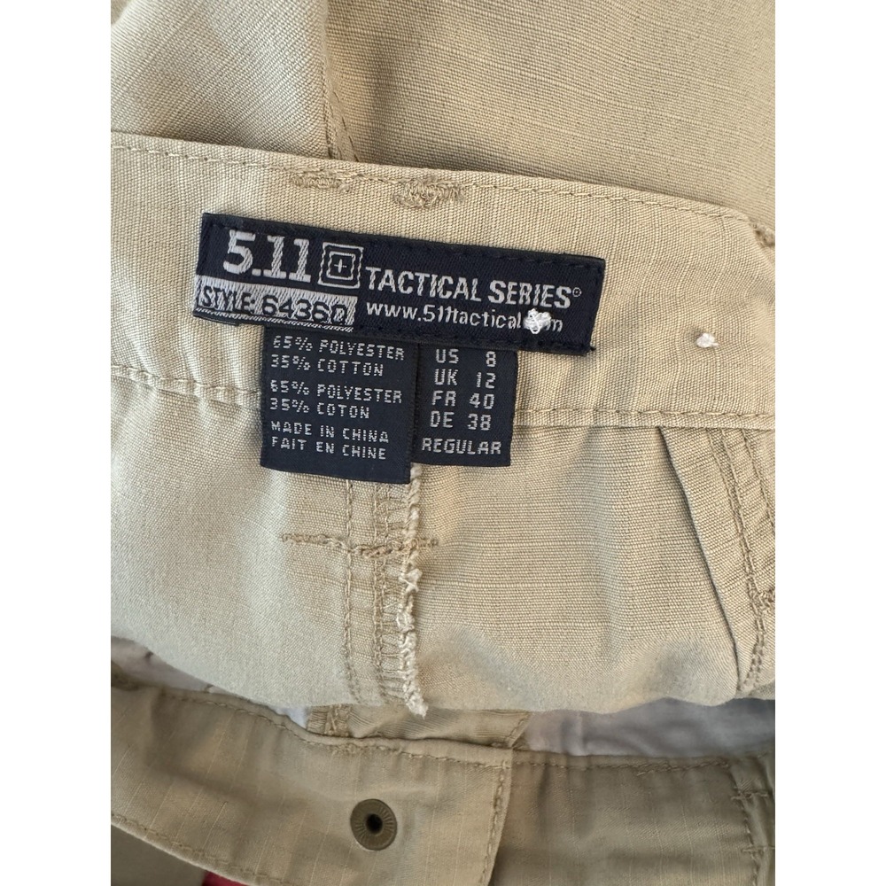 5.11 511 Tactical Women's Tactical Cargo Pants Size 8 (30x29)‎ Beige 64360 - Picture 2 of 11